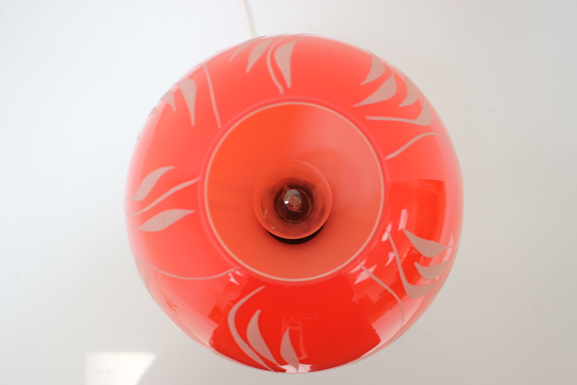 Table lampOsvetlovaci sklo Valasske Mezirici,1970