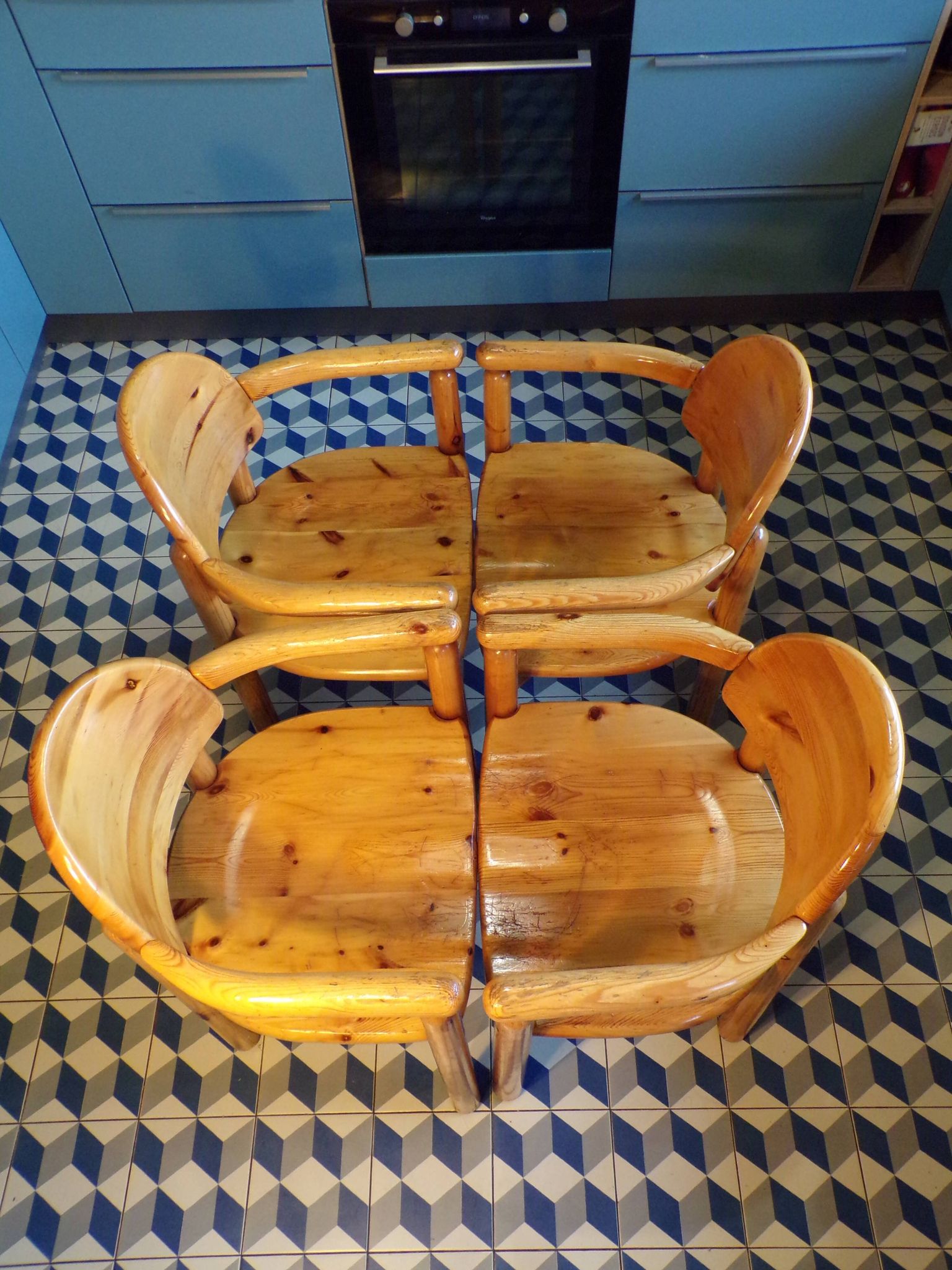 4 Rainer Daumiller armchairs for Hirtshals Savvaerk Furniture