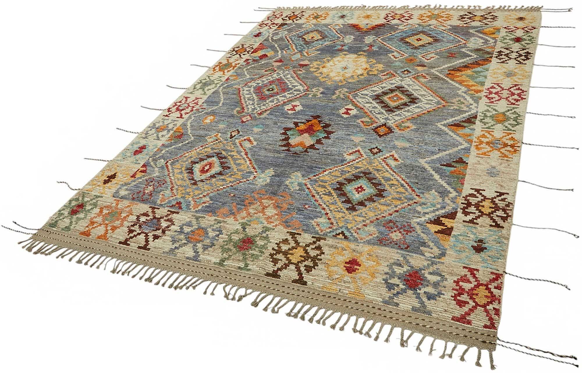 Handmade Tribal Decorative 210 cm x 307 cm Multicolor Wool Carpet