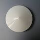 80s wall or ceiling light, lacquered metal and white opaline