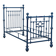 Simple old lacquered iron bed, Italy, 19th-20th century.