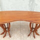 Brutalist table in solid oak