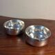 Set of two silver-plated finger bowls from Christofle