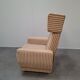 Fauteuil à oreilles de style mid-century moderne