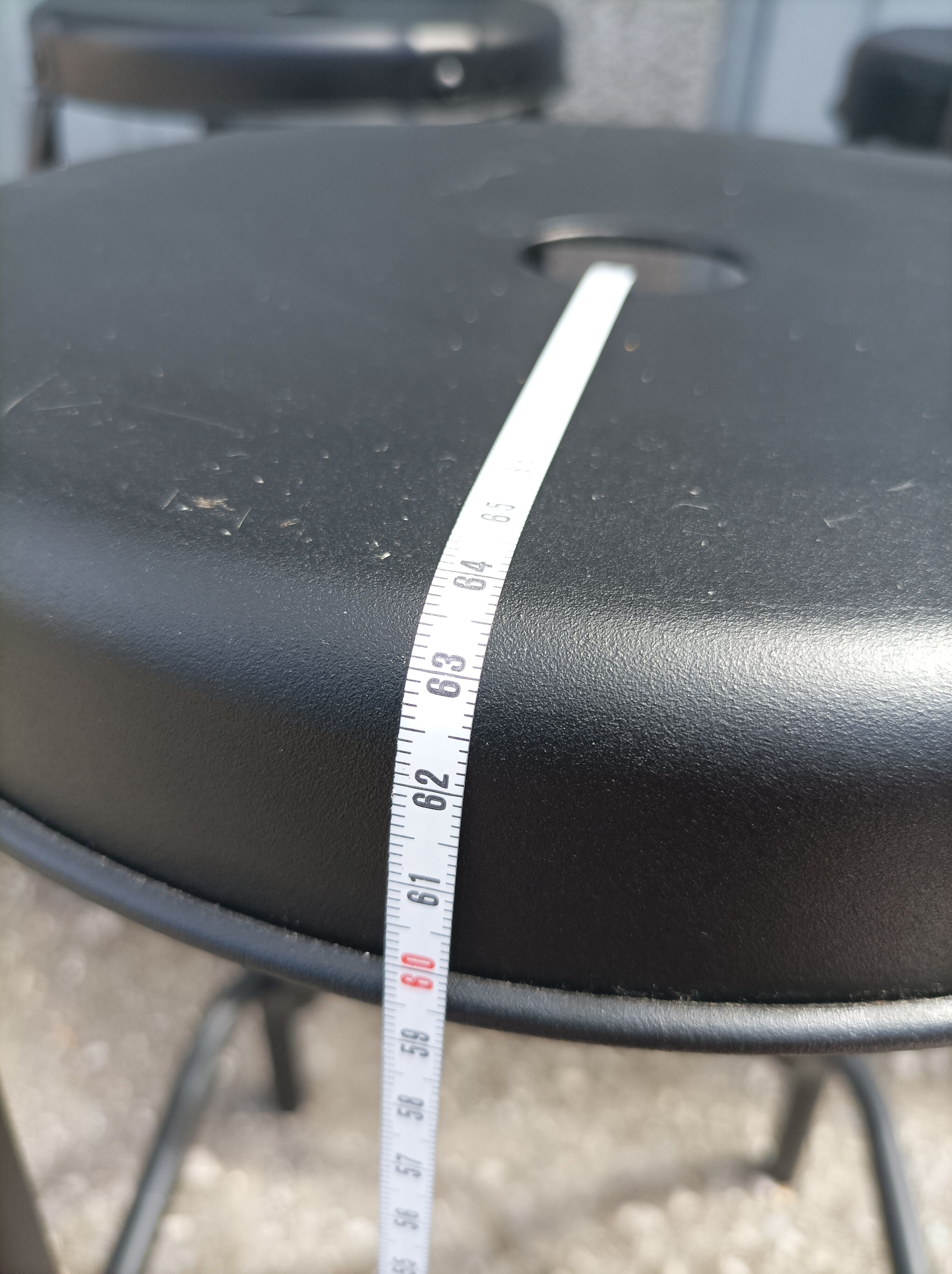 3 industrial black metal bar stools