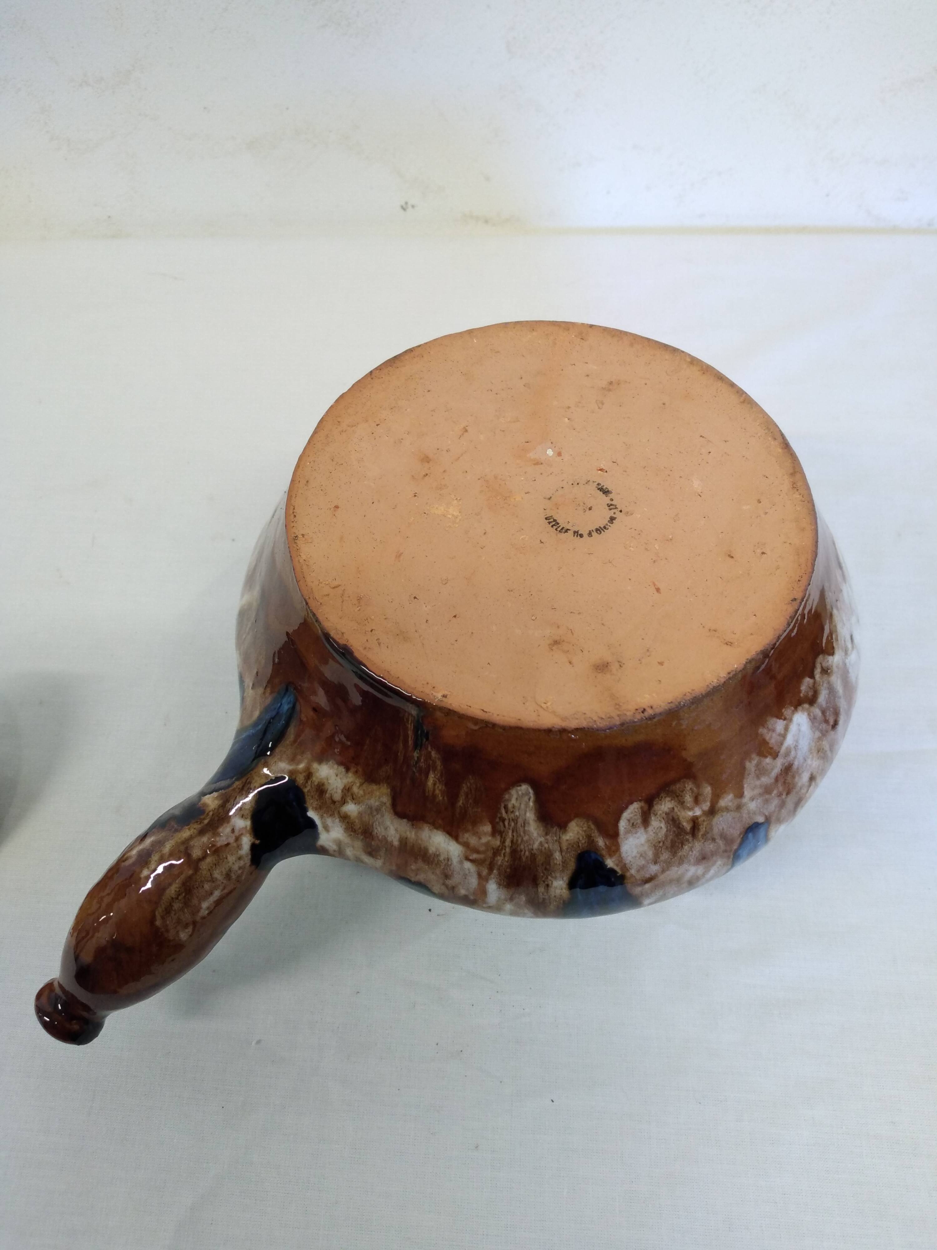 Vintage teapot signed RLM Chantier Island of Oléron