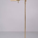 Herda Brass swing arm floor lamp 1980s