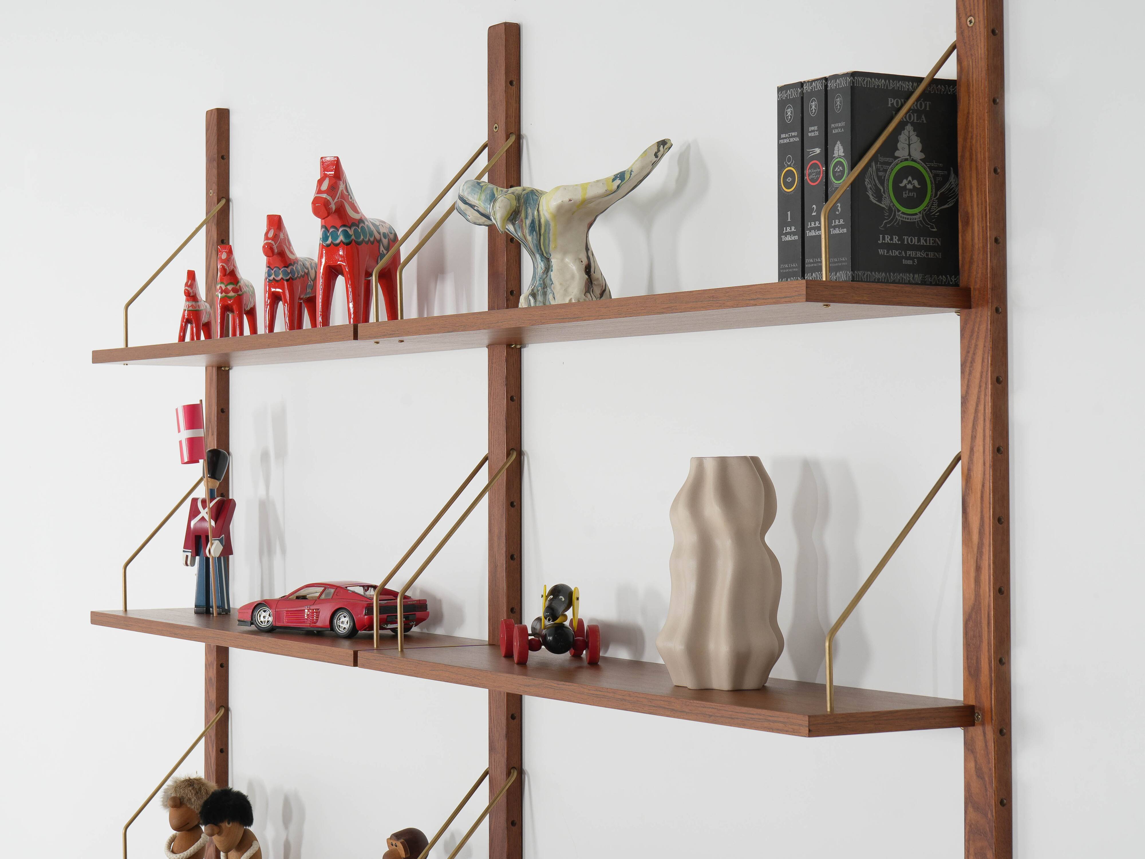 Teak modular shelving unit, Danish design, 1960s, made in Denmark