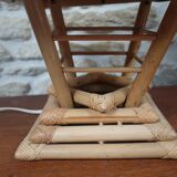 Vintaget cheve lamp or rattan lamp