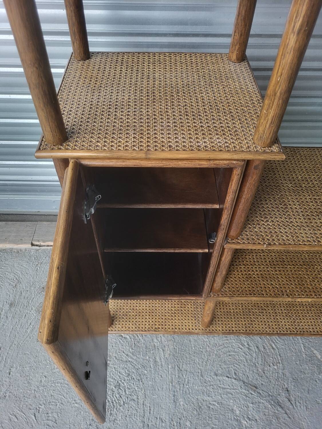 Vintage shelving storage unit library