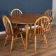 Blonde Ercol 384 Windsor Drop Leaf Table And Four 4 Model 400 Kitchen Chairs