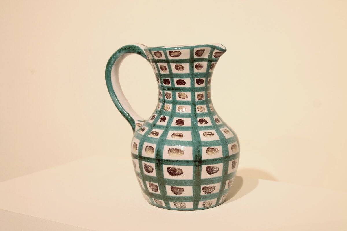 Large ceramic pitcher by Robert Picault, Vallauris.