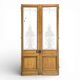 Pair of engraved glass doors from the early 20th century.