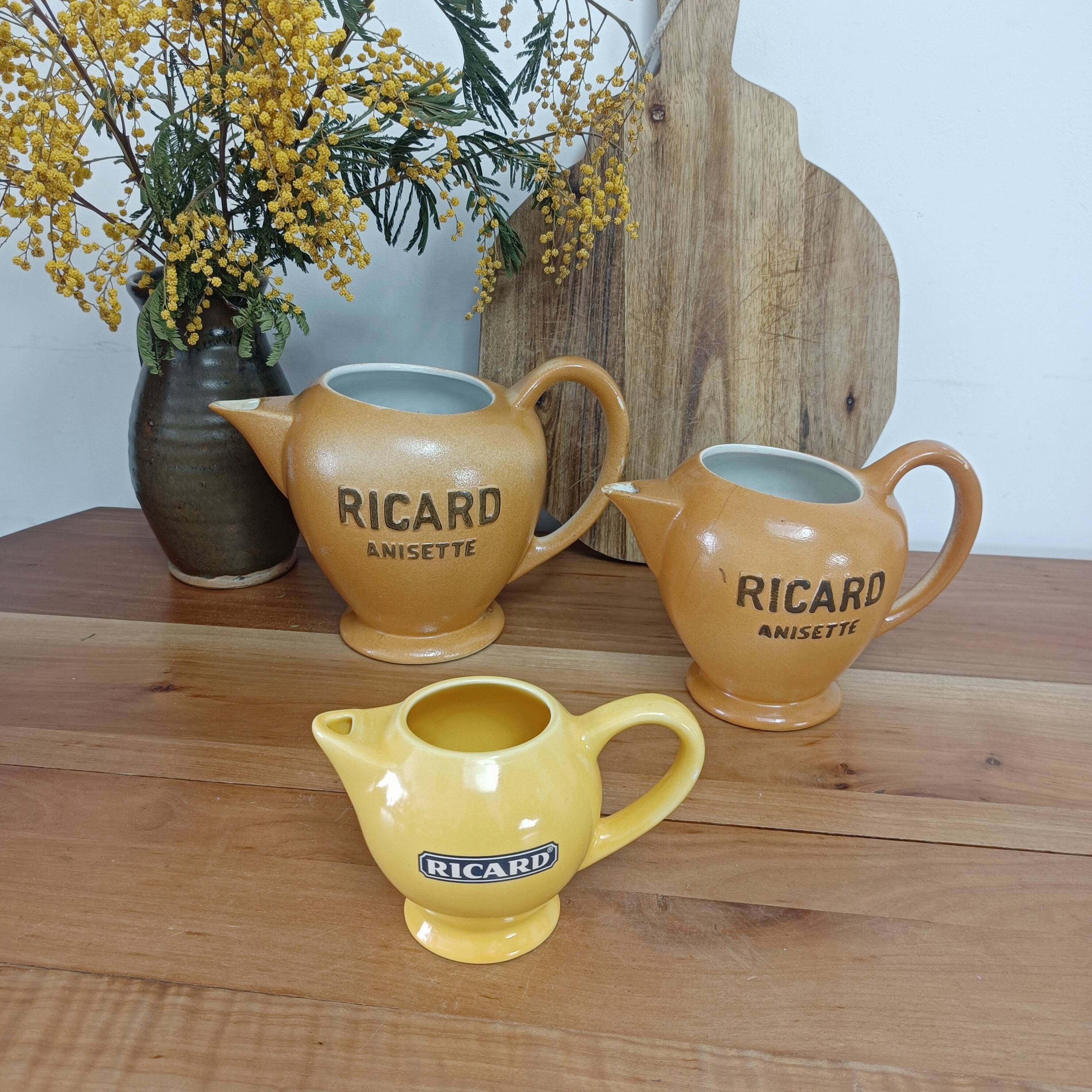 Stoneware pitcher Ricard anisette