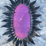 Oval leafy mirror - 1960 - sun mirror style