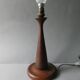 Teak lamp with a rope shade, around 1950.