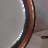 8 Swedish plates made of Rorstrand sandstone