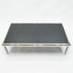 Chrome and brass coffee table 1970
