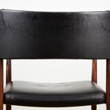 Danish Rosewood and Leather armchair by Erik Worts for Soro Stolefabrik.