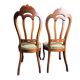 Paire de chaises en acajou époque Napoléon III fin XIXème