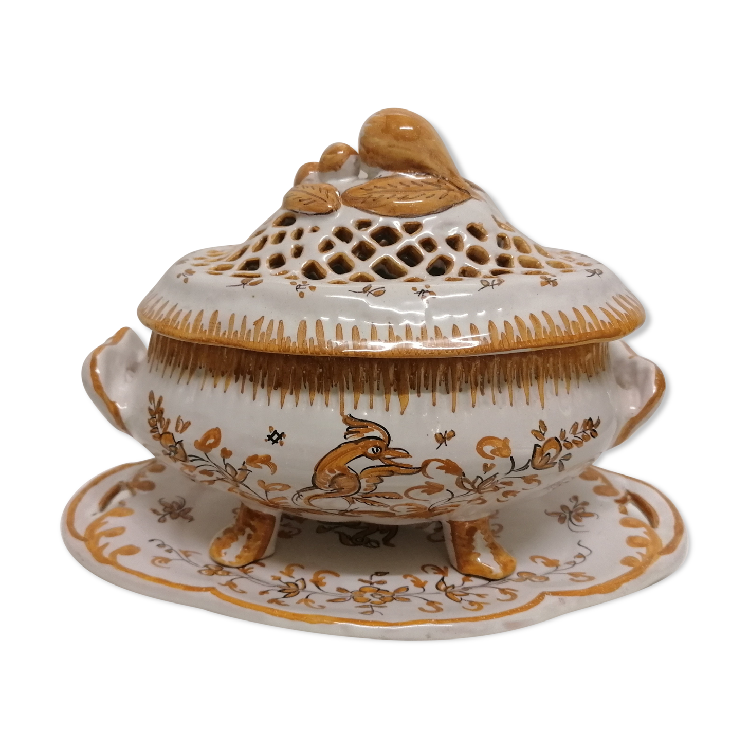 Soupière décor Moustier