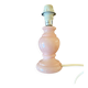 Antique lamp base in rose quartz