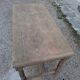 Solid oak farmhouse table fully sandblasted.