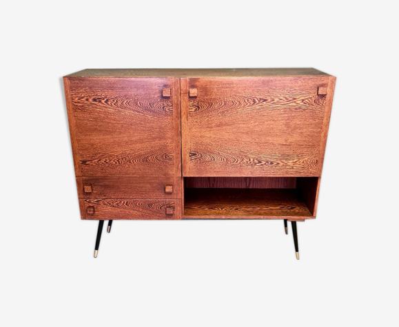 Buffet vintage design wengé bar meubles
