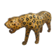 Vintage 60s/70s Leopard Sculpture in Genuine Leather Retro Piece