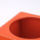 Orange ceramic box by Pino Spagnolo for Sicart Italy