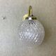 Brass and glass swan neck wall sconce lamp 1980s
