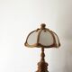 Wood and glass table lamp by Asmuth Leuchten