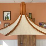 Domus teak pendant light