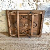 Renovated antique folding work table