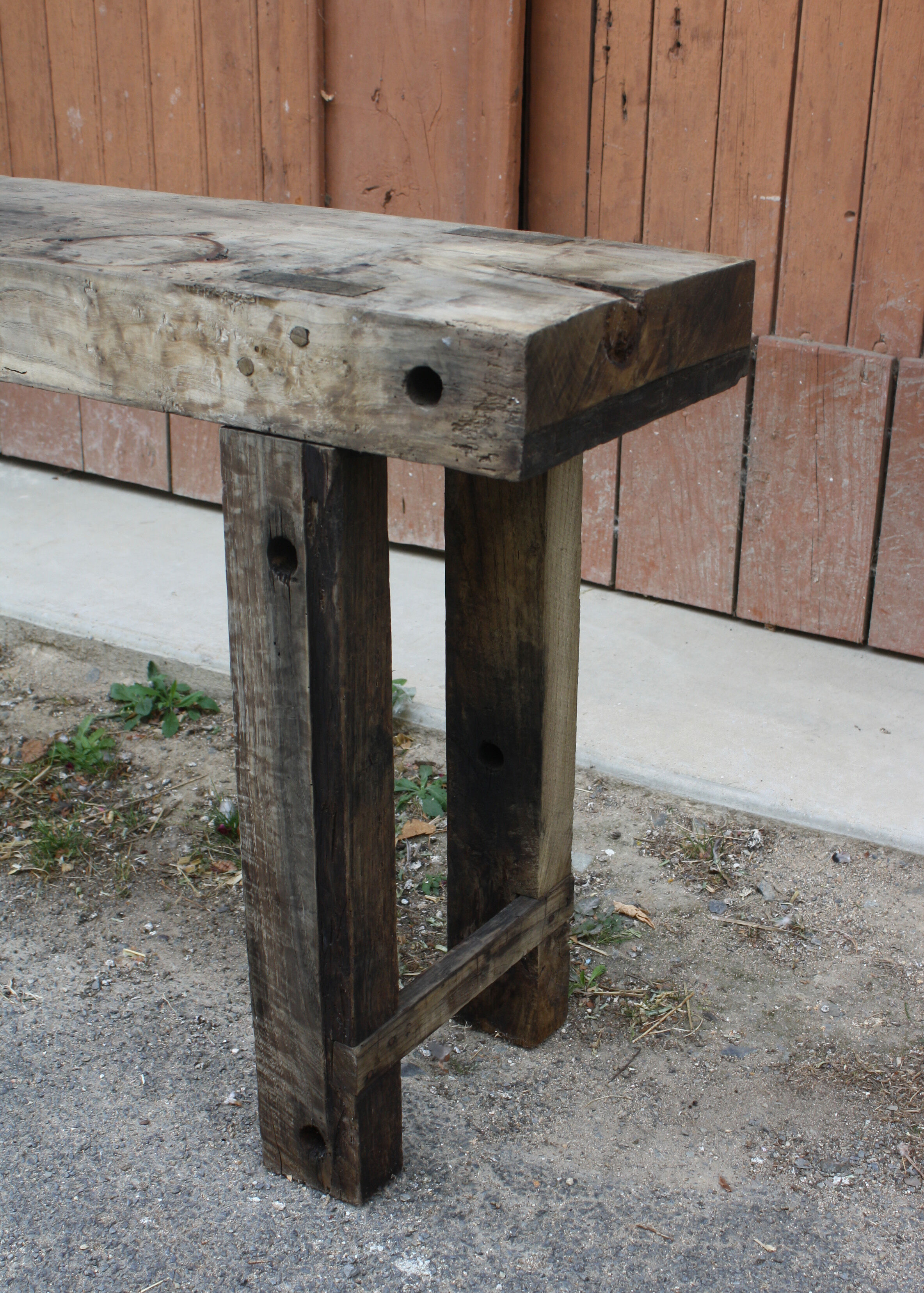 Ancient rough wood 167 cm