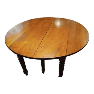 Table ronde 6 pieds à rallonges