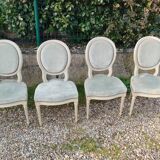 Série de 4 Chaises anciennes style louis xvi