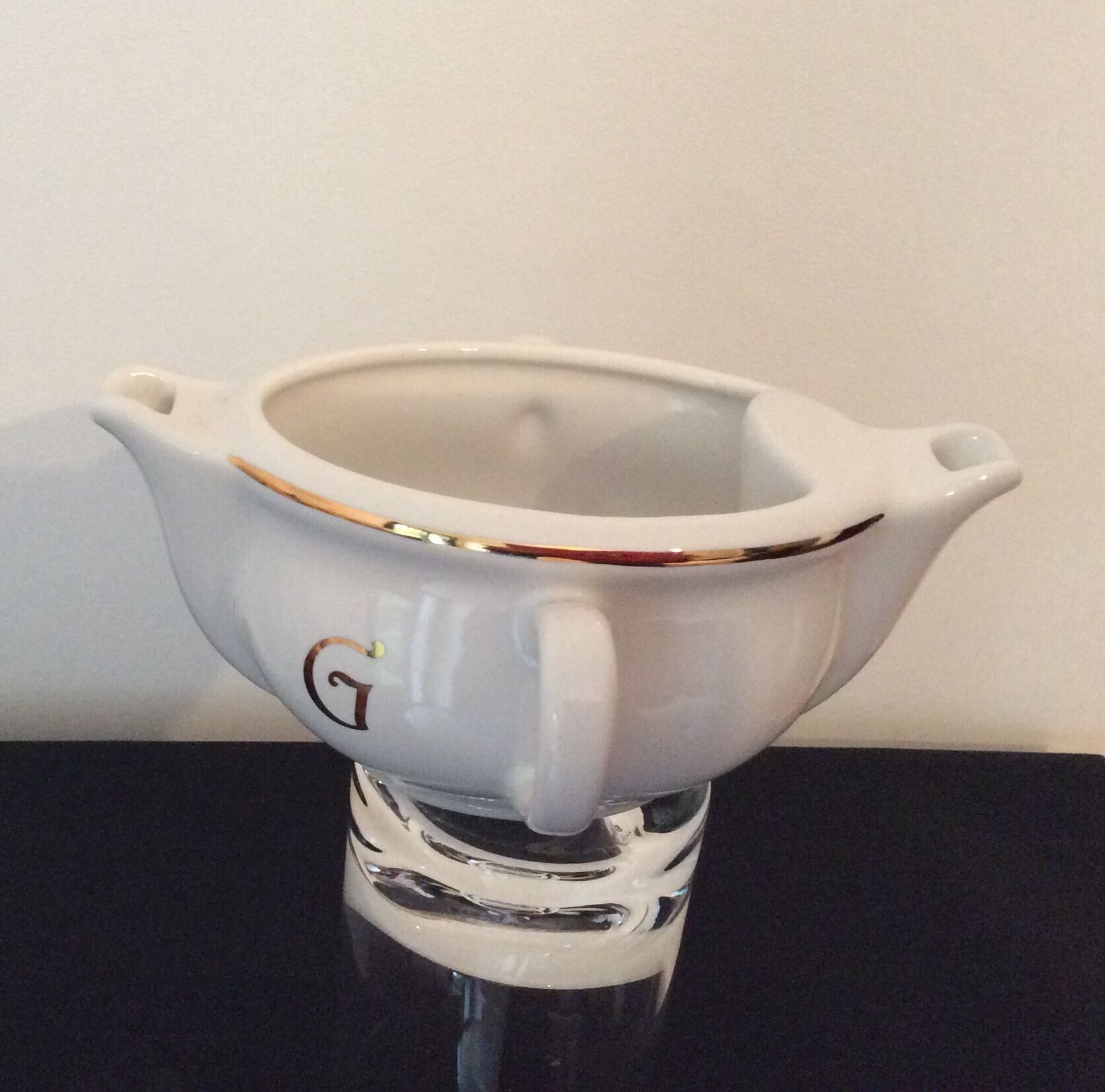 Sausage with Fat/Lean Porcelain Separator REVOL - Vintage