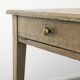 Antique French oak dining table for 6 to 8 people with a baguette drawer