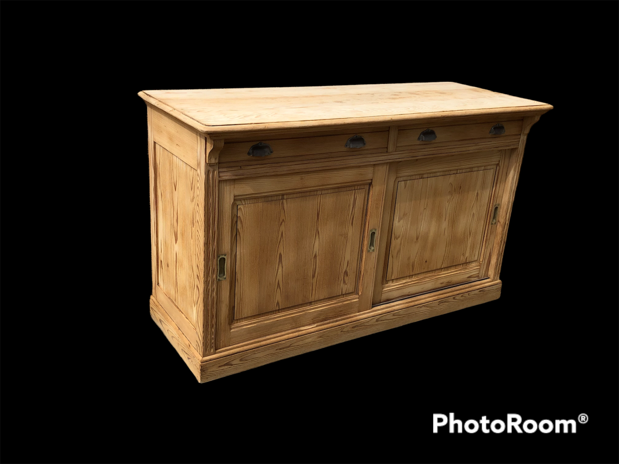 Meuble de métier comptoir buffet bahut enfilade bois brut