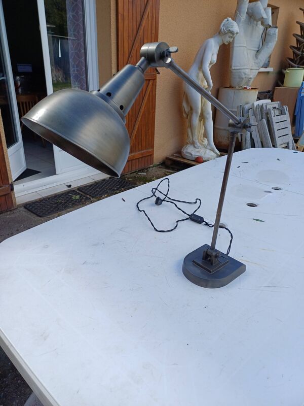 Lampe industrielle métal 2 bras