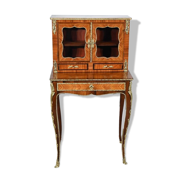 Petit Bonheur du Jour en Bois de Rose, style Louis XV – Milieu XIXe