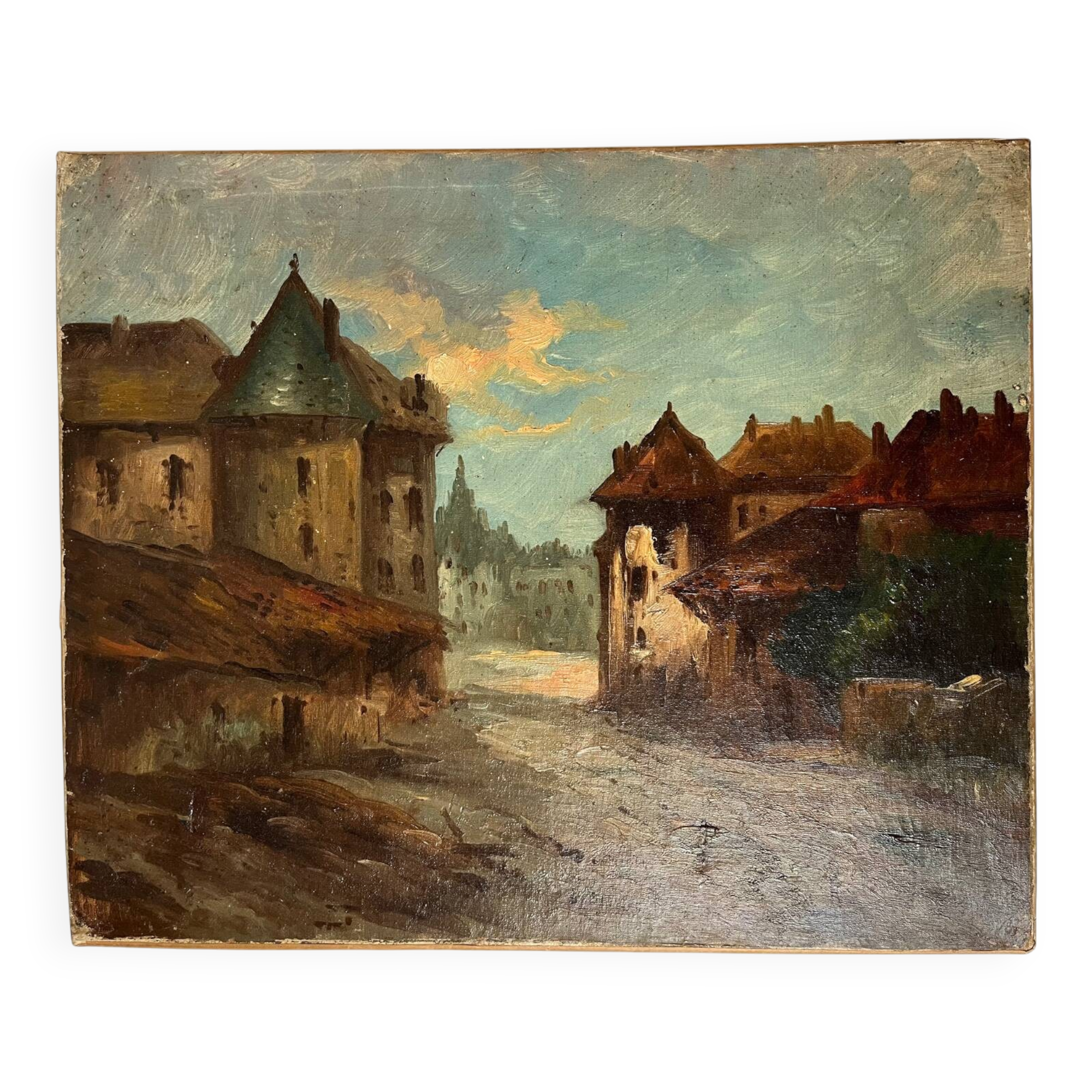 Tableau: oil on canvas Landscape