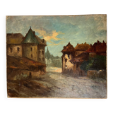 Tableau: oil on canvas Landscape