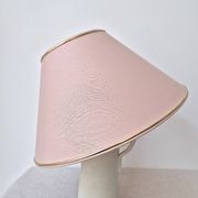 Fabric lampshade with golden trim '70s - vintage