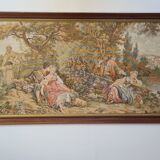 Old tapestry: butcher "pastoral loves"
