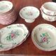 Old service dishes Lunéville floral decoration 29 pieces
