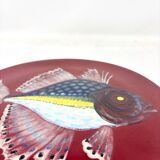 Plate with fish design in Leuven ceramic