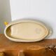 Plate barbotine duck / goose (French pottery)