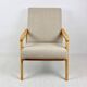 Fauteuil modèle tchèque en boucle beige attribué à Jiri Jiroutek, années 1970